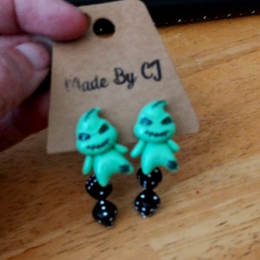 *OOGIE BOOGIE layered earrings MadeByCJ NIGHTMARE BEFORE CHRISTMAS